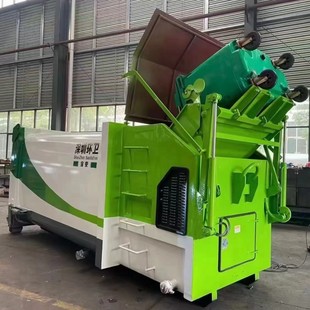 Mobile garbage transfer station domestic garbage compression box 14 square meters Tianjin pull arm car supporting one-piece box