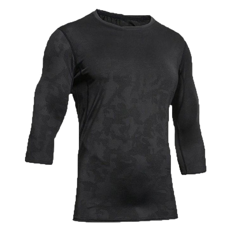 Summer Outdoor Quick-Drying T-Shirt Men's Jacquard Mesh Running Training Sports Short-Sleeved Top Loose Casual Versatile