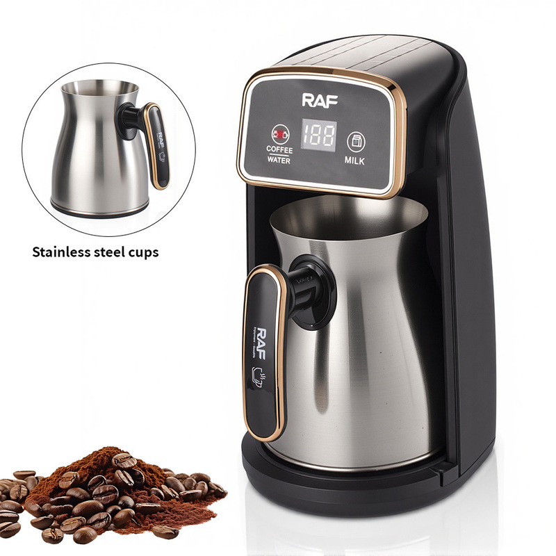 Cross-Border Export Electric Coffee Pot, Stainless Steel Cup, Turkish Coffee Pot, Coffee and Tea Maker, Milk Warmer Cross-Border Export Electric Coffee Pot, Stainless Steel Cup, Turkish Coffee Pot, Coffee and Tea Maker, Milk Warmer