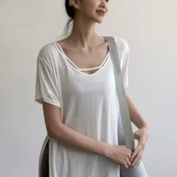 Платат для йоги длинная тонкая дышащая быстрая сухая футболка с короткими рукавами женская летняя свободная спортивная одежда