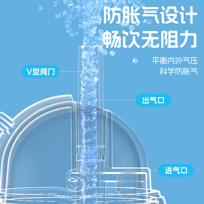 Taza de agua con tapa deslizante en caja inglesa con mango 270ml taza de paja de agua potable a prueba de goteo