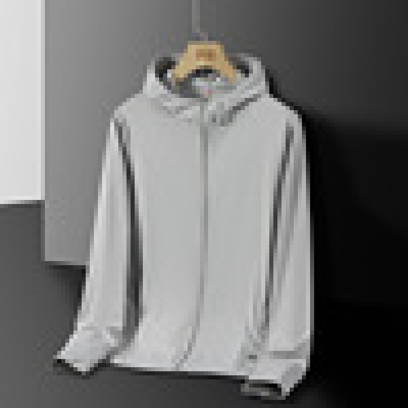 Ropa de protección solar de hombre chaqueta delgada de verano camiseta de piel de hielo al aire libre ventilada anti-UV ropa de protección solar para hombre