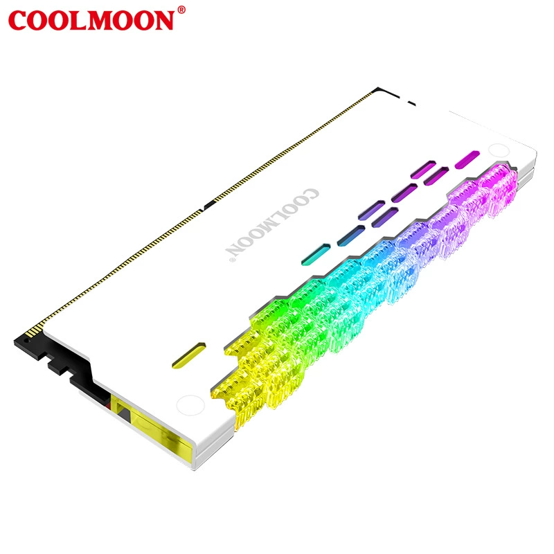 COOLMOON Longjia RA-2 радиатор для памяти 5V с синхронизацией Shengguang ARGB для настольной планки памяти, корпус-жилетка