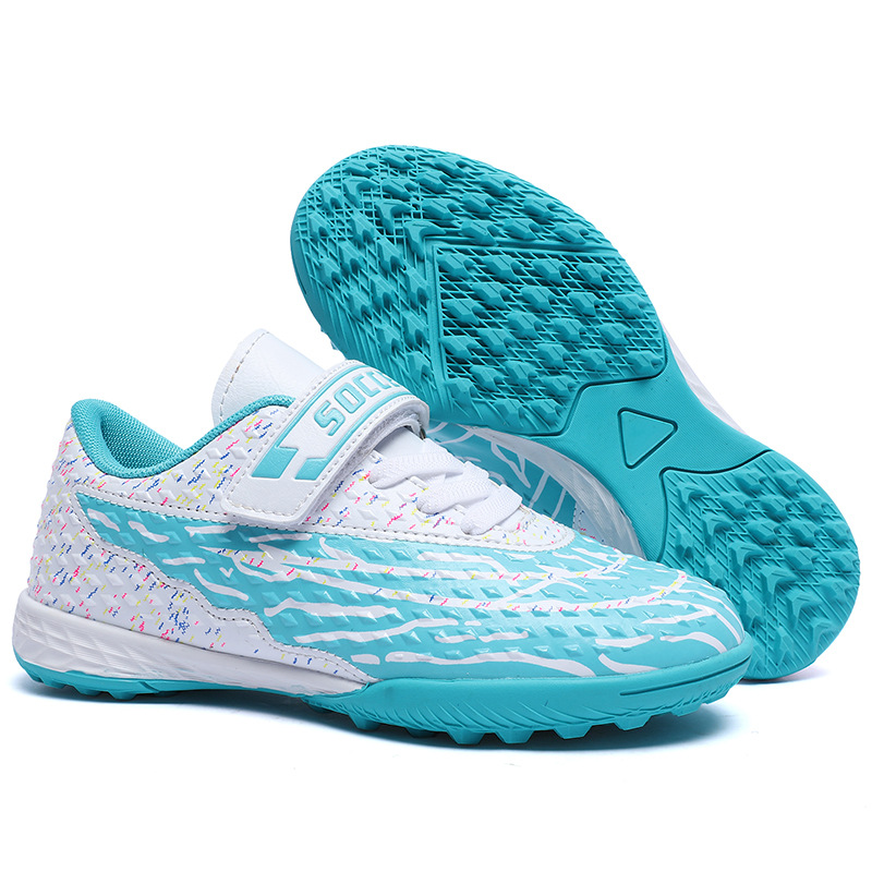 Nuevos zapatos de fútbol infantiles para hombres y mujeres, niños medianos y grandes AG clavos rotos TF entrenamiento de estudiantes, zapatos de fútbol antideslizantes transpirables profesionales