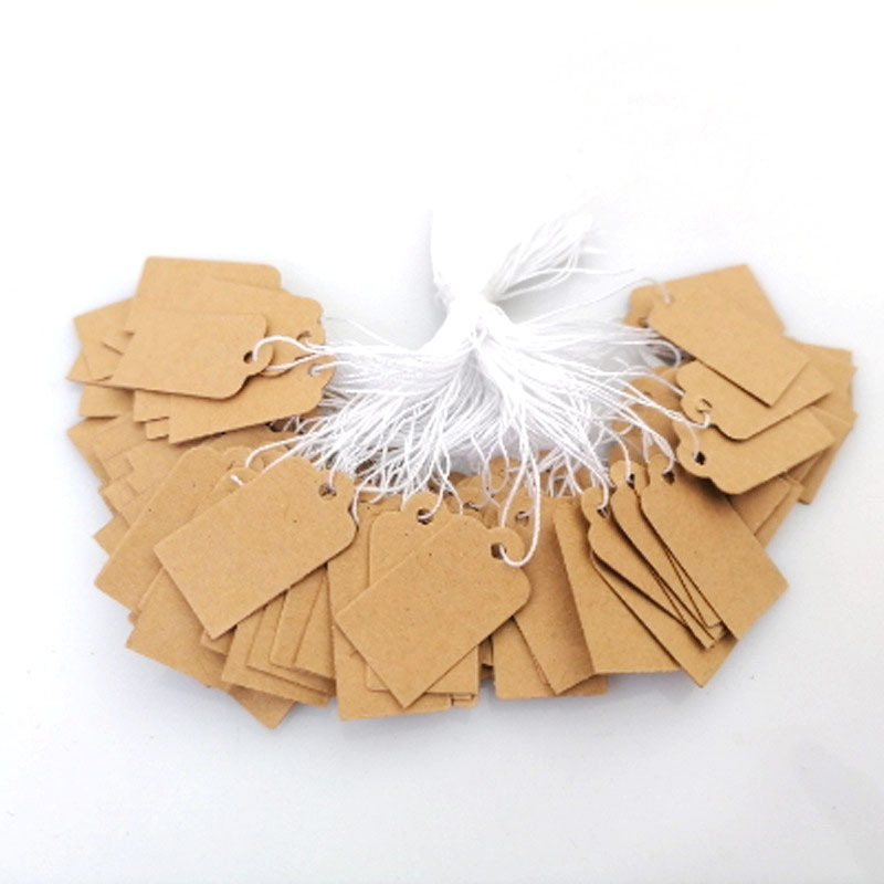 亚马逊外贸珠宝饰品空白牛皮棉线价格吊牌标签23*13 24*14 25*15