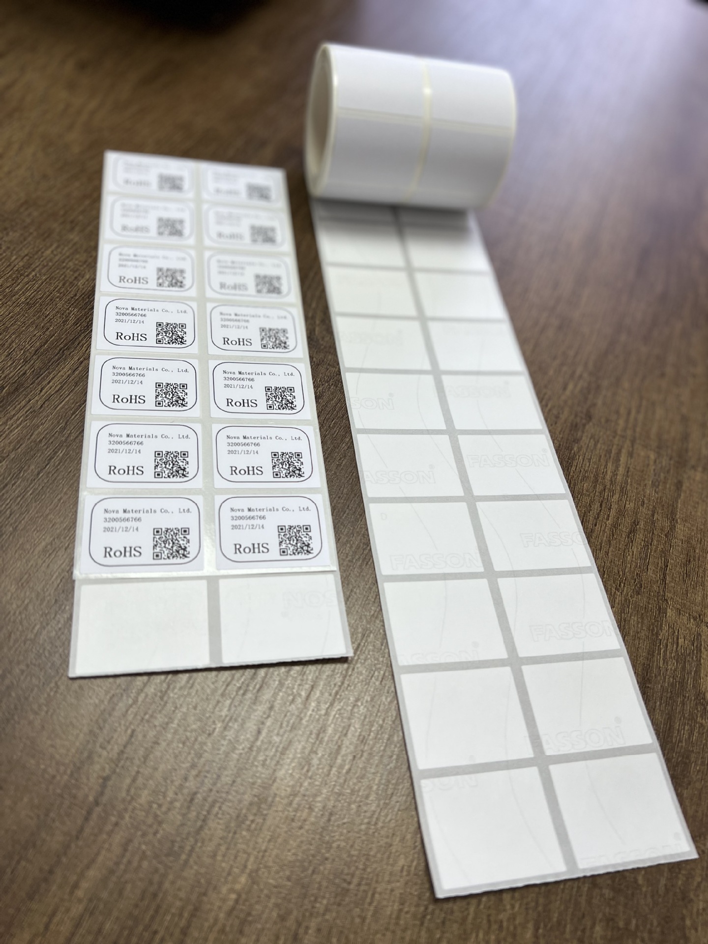 MIX CREDIT法森标贴净化车间标签不留残胶FSC塑料、塑胶标签苏州