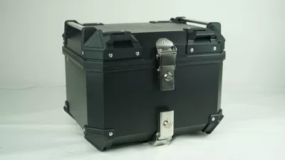 45Lpp plastic tail box motorcycle Motorcycle trunk - pp-flat-style-single-lock