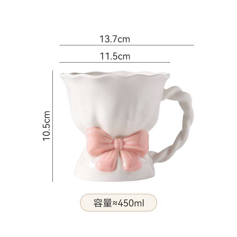 Arco de cerámica alta sensación de lujo ligero dibujado a mano exquisito alto valor de la oficina en el hogar bebida taza de desayuno