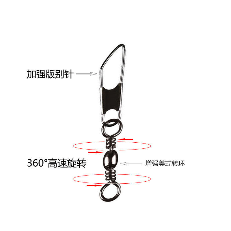 Conector de tipo A pin rápido de ocho caracteres anillo mar varilla puerto luya accesorios de pesca equipos de pesca suministros