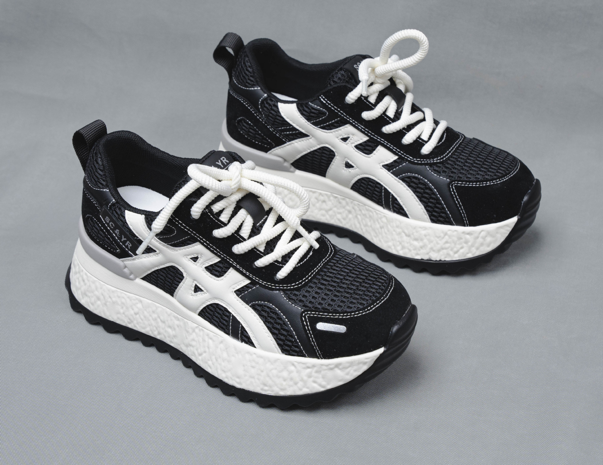 Giày sneaker nữ đế dày chunky phong cách thể thao thời trang mới thu 2026 — M2878 đen, M 2878m màu, M2878 màu đỏ, M2878 màu xanh lá cây chi tiết 14