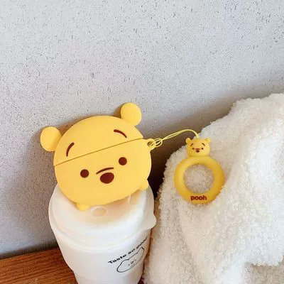 Защитный чехол Cartoon для Apple AirPods 1/2/Pro/3 — силиконовый брелок, совместим с беспроводной зарядкой