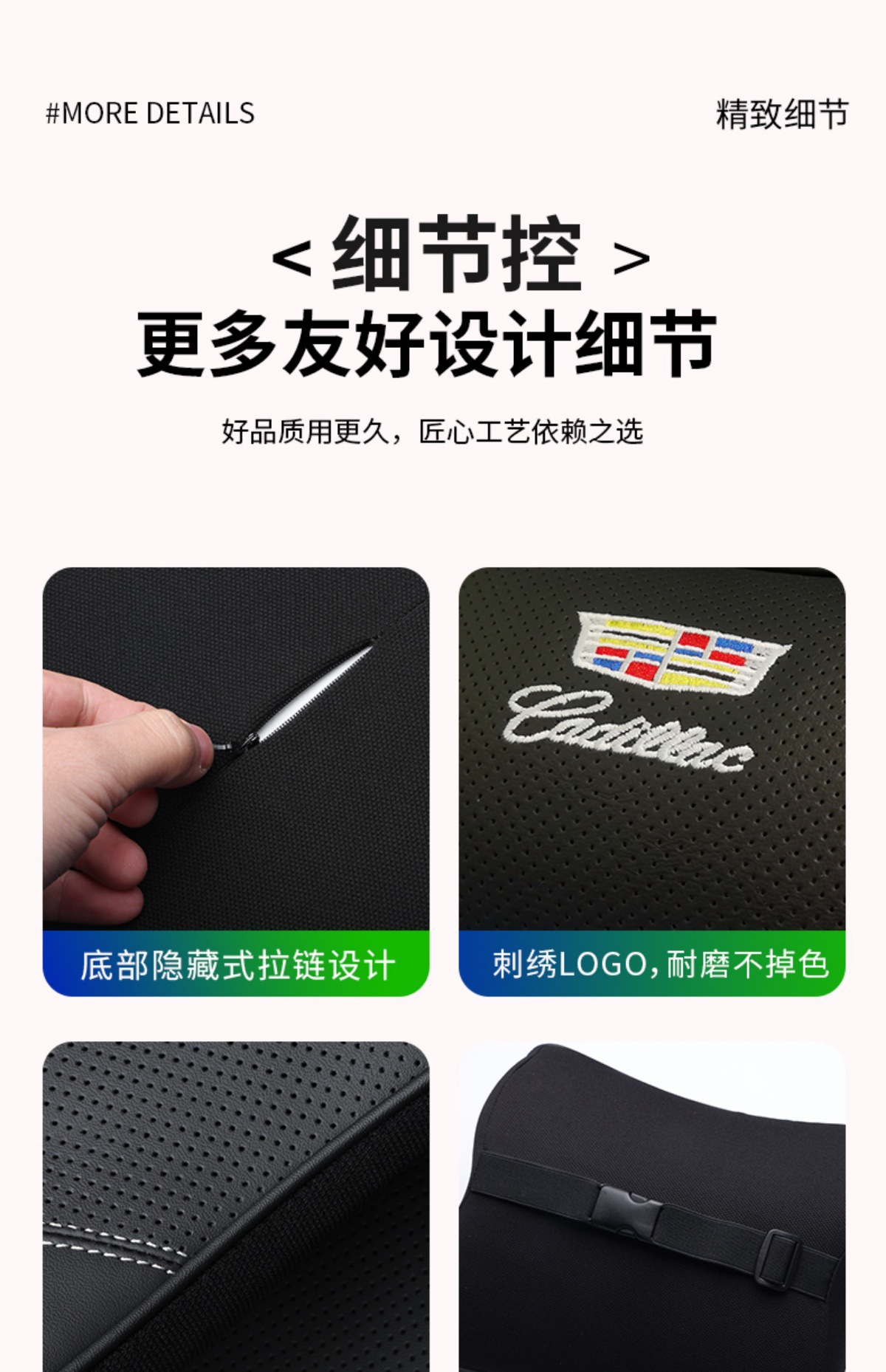 Genuine Leather Car Headrest and Lumbar Support, Car Seat Neck Pillow, Car Cushion, Car Memory Foam Pillow, Car Pillow