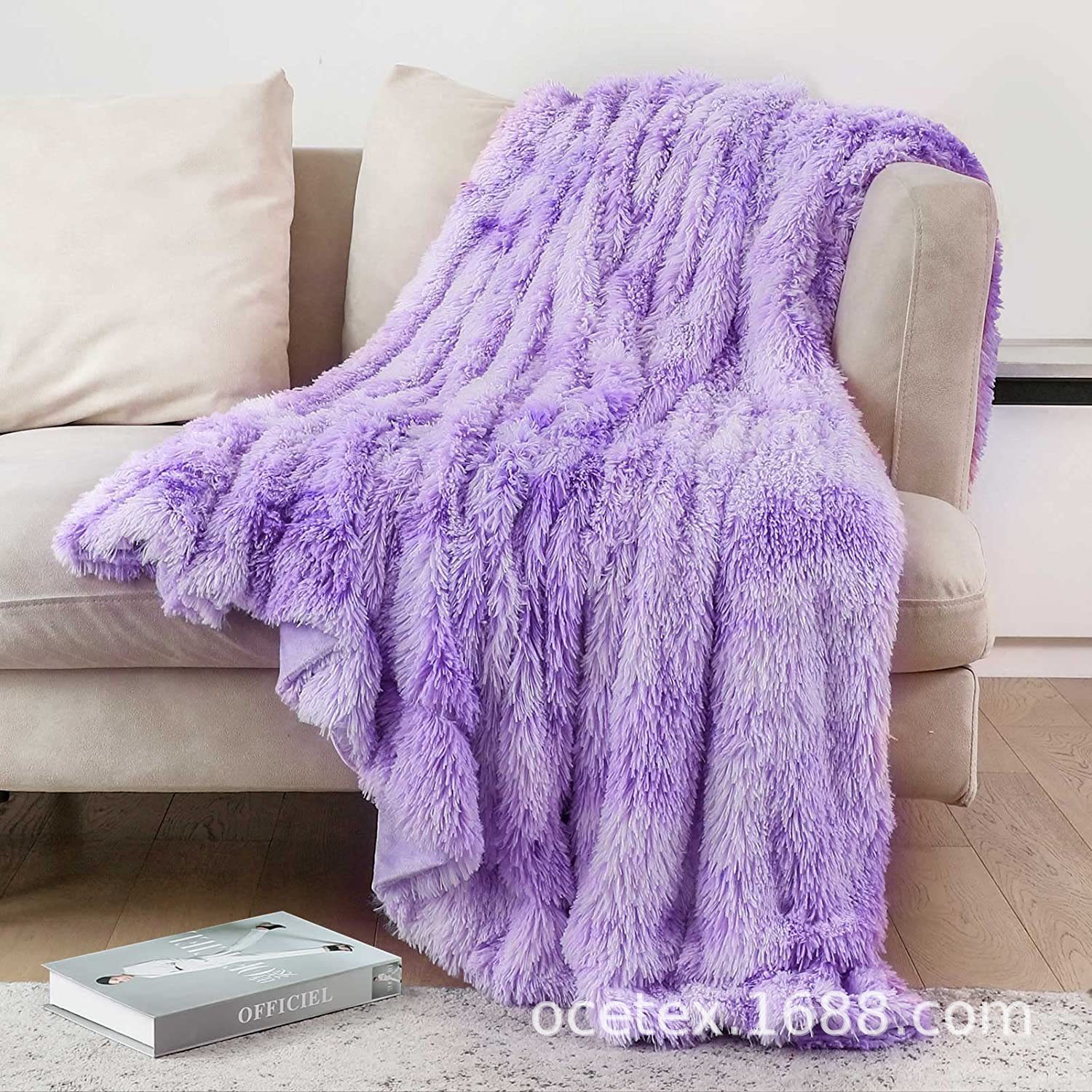 双面长毛绒毛毯柔软舒适超细纤维毛毯子高奢人造皮毛盖毯厂家批发