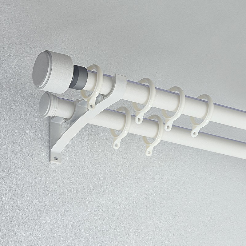 aleación de aluminio gruesa silenciosa cortina galvanizada rieles Roma barra de cortina lateral monorril deslizante Keqiao al por mayor rieles recto