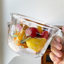 玻璃量杯带刻度杯子有手柄大容量烘焙耐高温微波炉加热牛奶打蛋杯