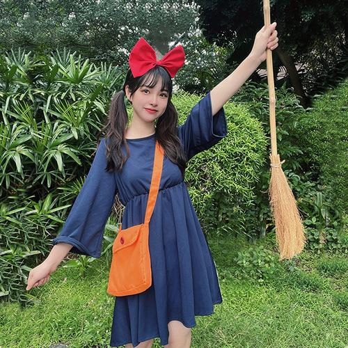 Two-dimensional adult cosplay Witch's Delivery Service Kiki parent-child anime cosplay costume