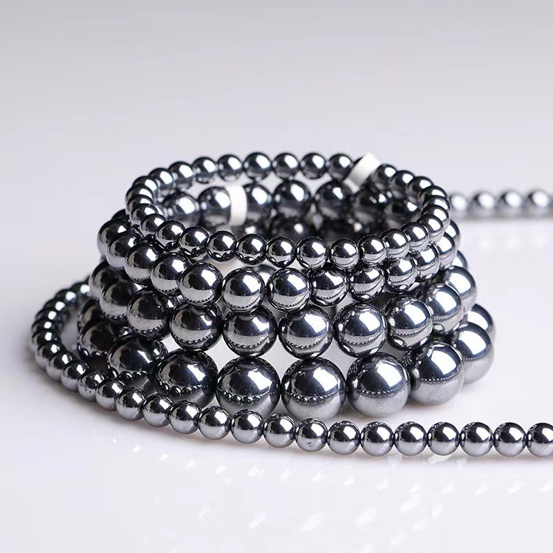 둥근 구슬 3 원 팔찌 6mm