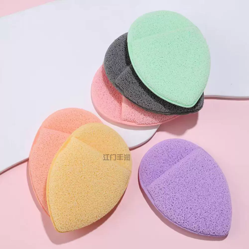 工厂现货清洁卸妆海绵清洗泥膜洗脸扑随机款手套式洁面扑清洁神器