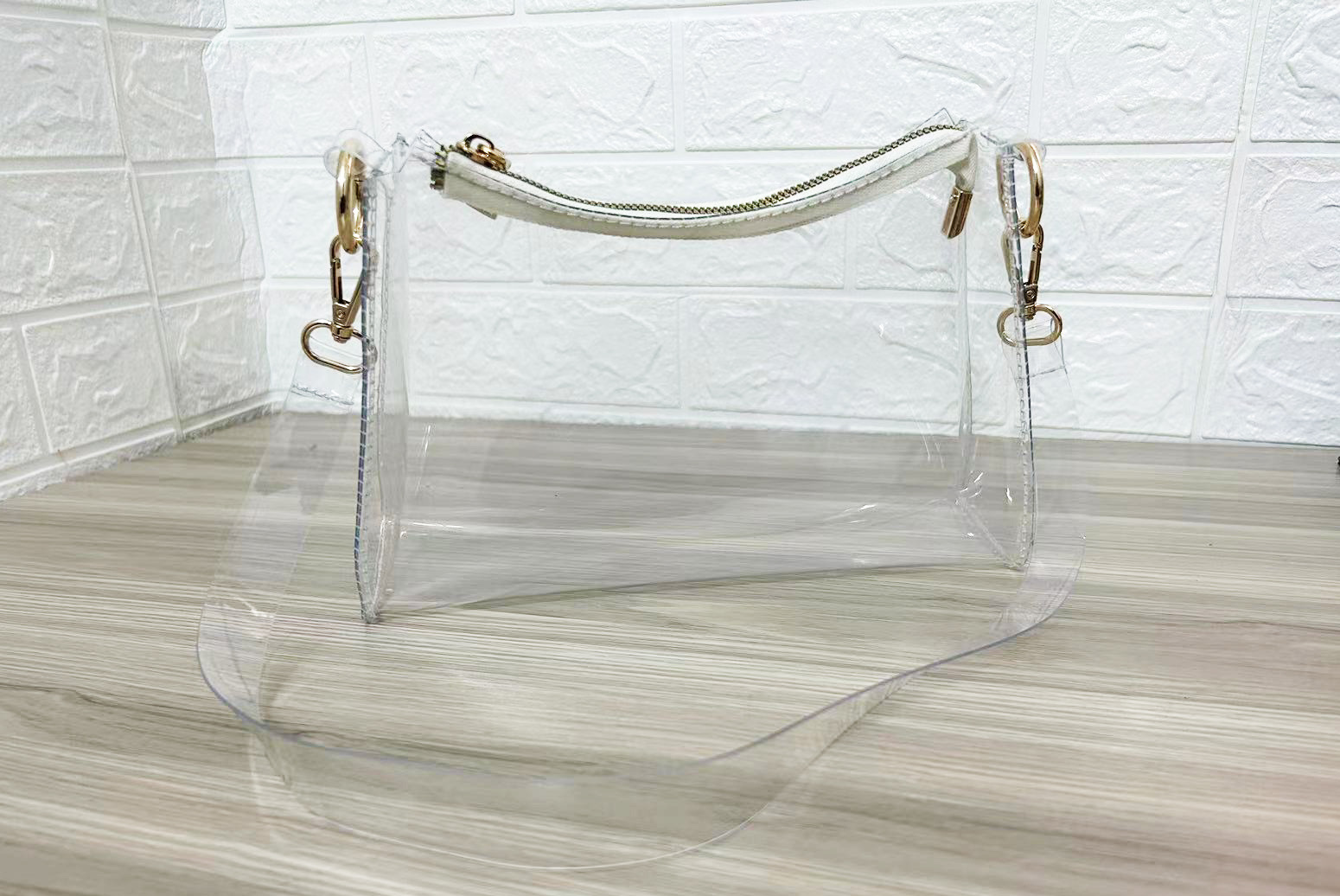 Transparent Crossbody Shoulder Bag And Women's Wallet Set_voghion.com