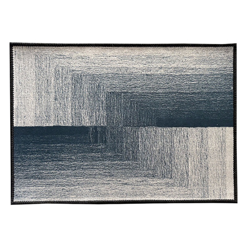 Sala de estar dormitorio simple europeo retro gradiente geométrico decoración alfombra grande alfombra de cristal terciopelo absorbente antideslizante alfombra