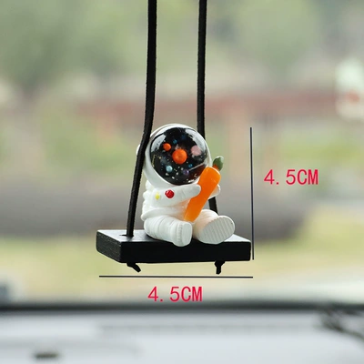 car interior pendant car pendant – Car hanging - holding-a-radish-astronaut-in-his-hand