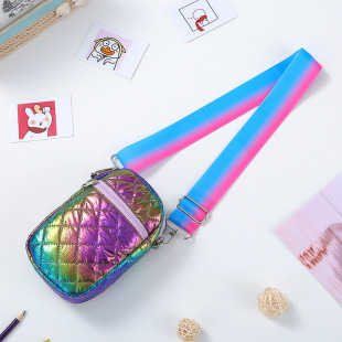 New Cross-border Dream Girl Heart Crossbody Bag Cute Fashion Mobile Phone Bag Coin Purse Color Ribbon Shoulder Bag Satchel