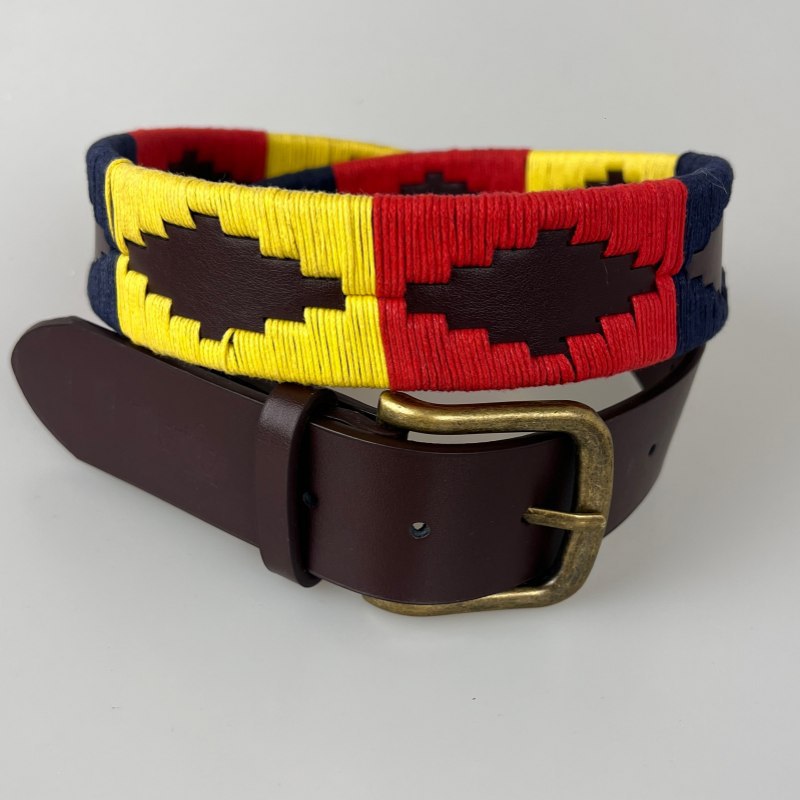 Cinturón equestre transfronterizo de venta caliente tejido a mano puro cinturón deportivo al aire libre multicolor cinturón de golf al aire libre