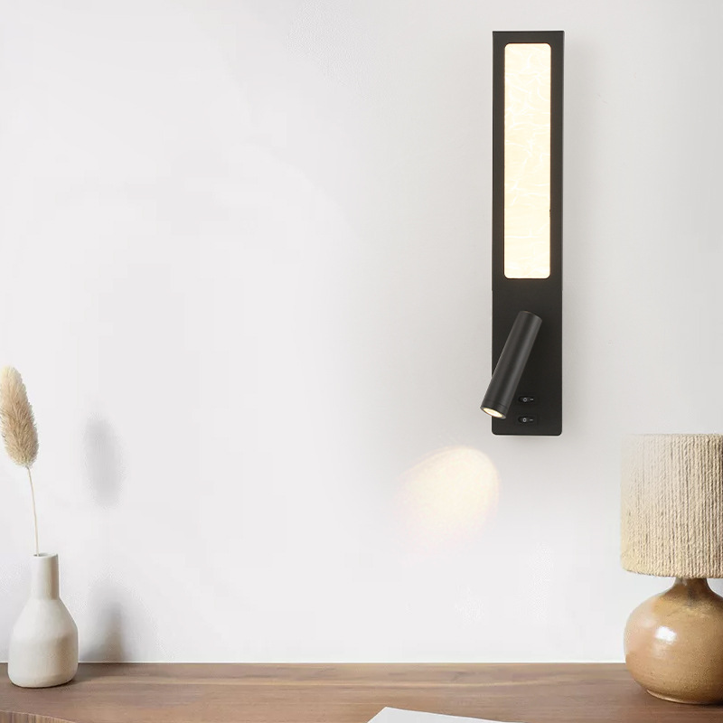 Cross-Border Led Indoor Reading Wall Lamp Hotel Room Bedside Bedroom Desk Background Wall Aisle Night Light
