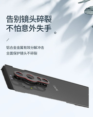 Applicable for Sony Xperia pro-i /xperia1 IV phone camera lens protection cover with aluminum alloy frame 9D