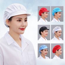餐饮工作帽厨师帽防尘防掉发食堂厨房帽子防油烟女款食品厂防护帽