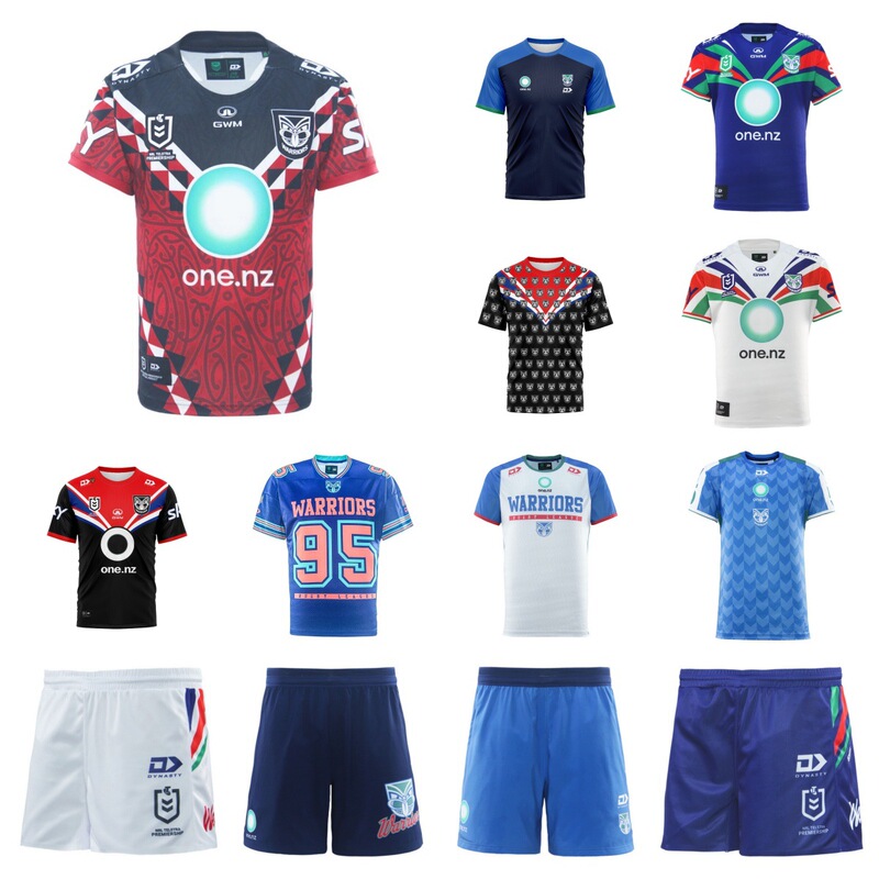 26NRL Rugby Warriors Indigenous Edition Home and Away Adult Training Uniform New Zealand Football Jersey