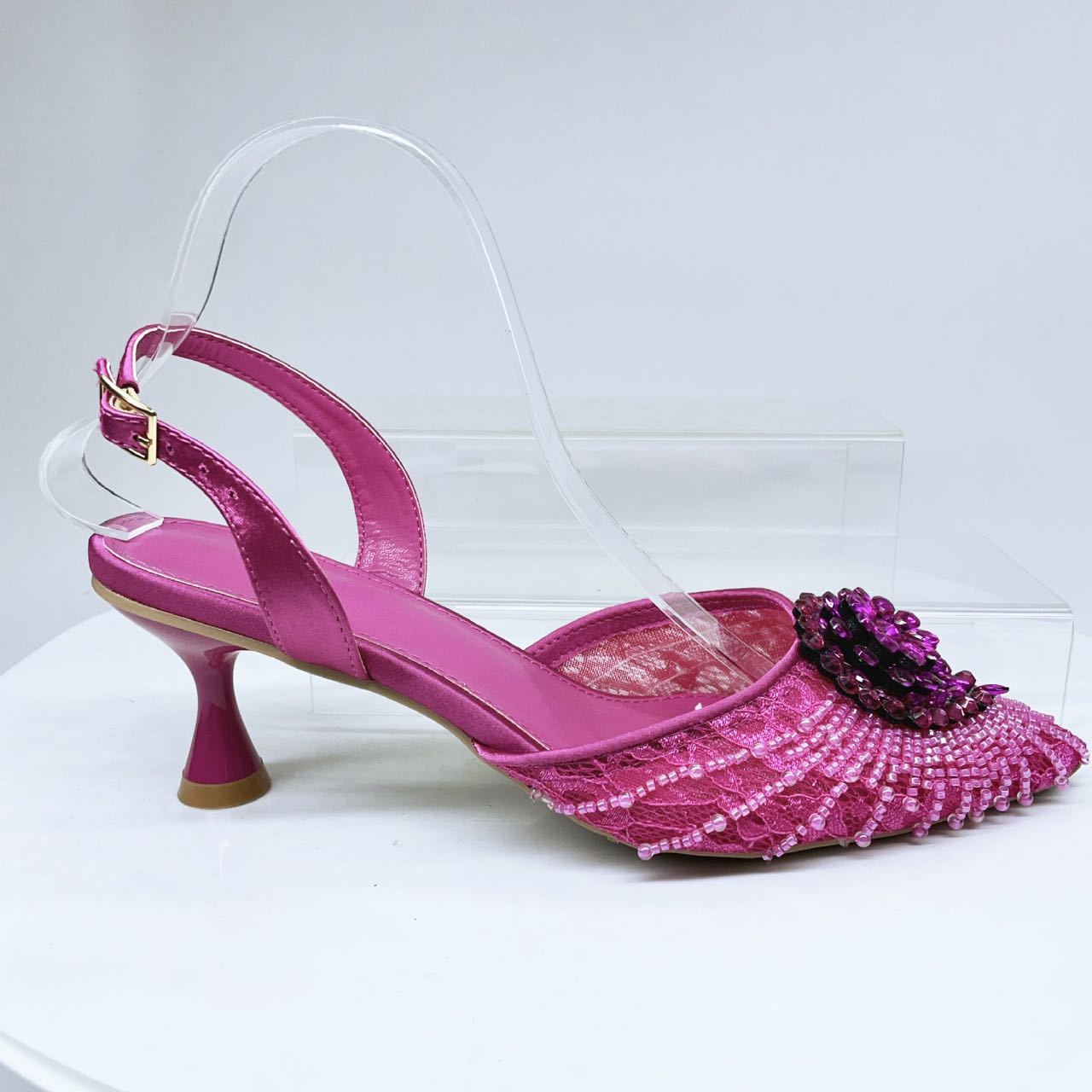 Damen Stiletto Sandaletten Mit Strass Und Clutch Set_voghion.com