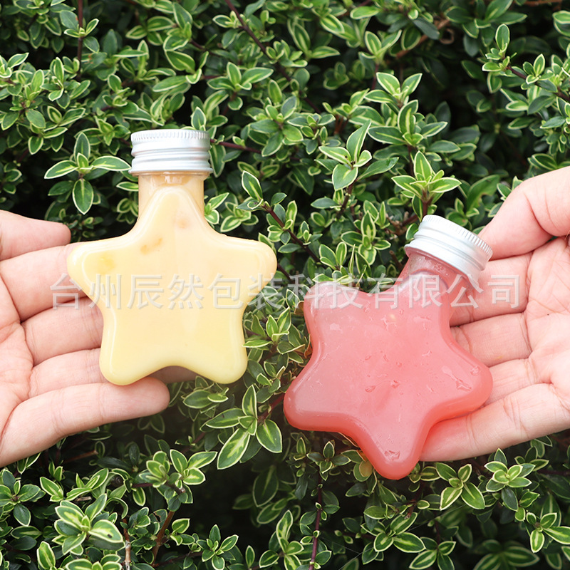 熱い販売推奨 PET50ML 使い捨てプラスチックスターボトルジュエリーボトル飲料ボトル中空クリスマス装飾ボトル|undefined