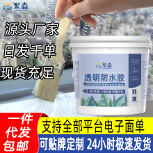 透明防水胶卫生间厨房免砸砖防水涂料外墙屋顶防水胶窗台补漏防水