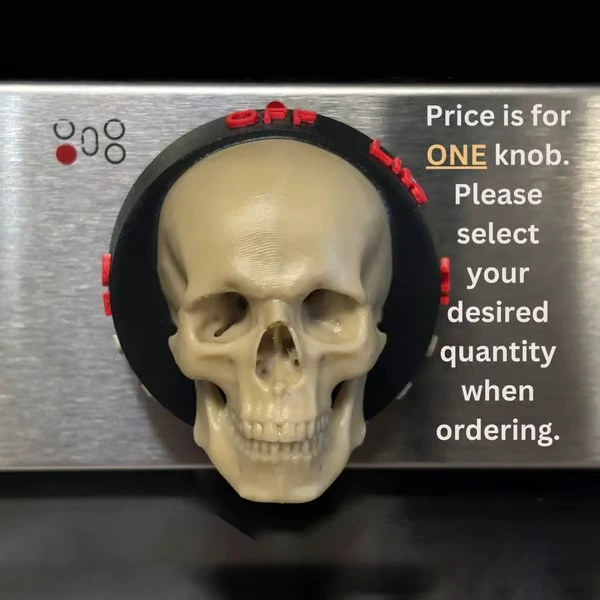 Заглушки для плиты в стиле черепа, ручки для плиты Skull Replacement Knobs, аксессуары к ручкам