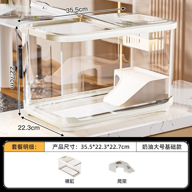 鱼缸小型客厅2025新款家用造景全套生态水缸带盖透明桌面养金鱼缸|undefined