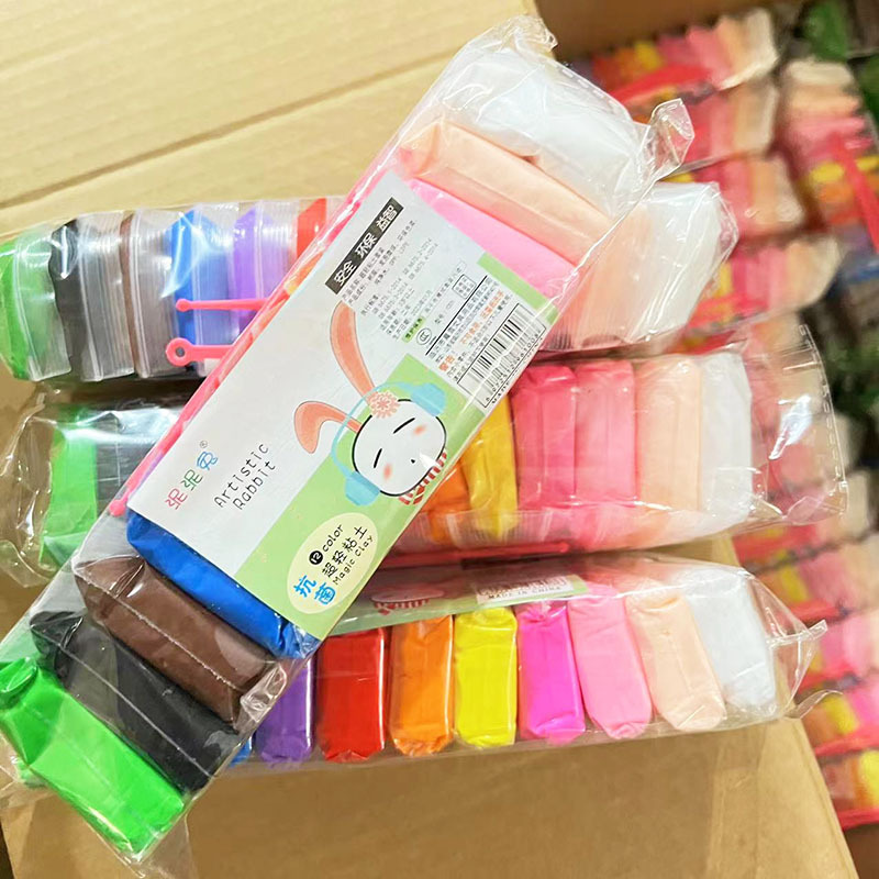Juguetes de arcilla DIY para niños 12 colores 24 colores 36 colores Super luz arcilla pellizco muñeca plastilina juguete arcilla al por mayor