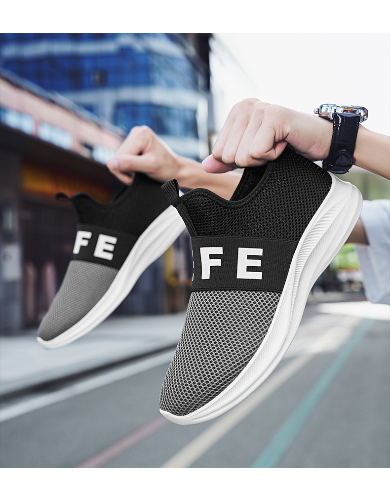 Scarpe da lavoro da uomo Scarpe da tennis Scarpe da ginnastica Rete sintetica Assorbimento degli urti Calzature versatili e traspiranti_voghion.com