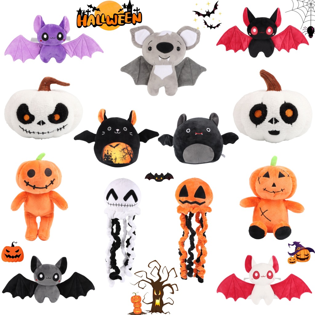 Pumpkin Bat Plush 1