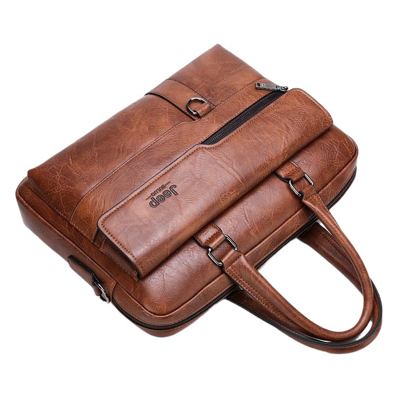 Men's Handbag Business Shoulder Bag Crossbody Bag Men's Official Briefcase A4 Office Travel Backpack