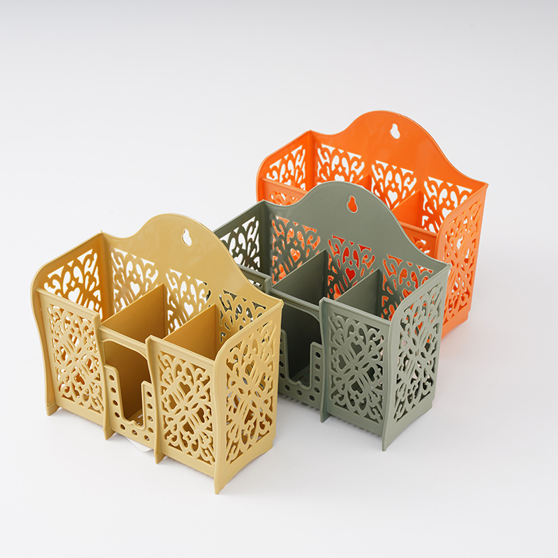 Jaula de palillos de clase 12, tubo de palillos simple moderno, plástico, caja de palillos de drenaje multifuncional nórdico, tienda departamental de Yiwu al por mayor