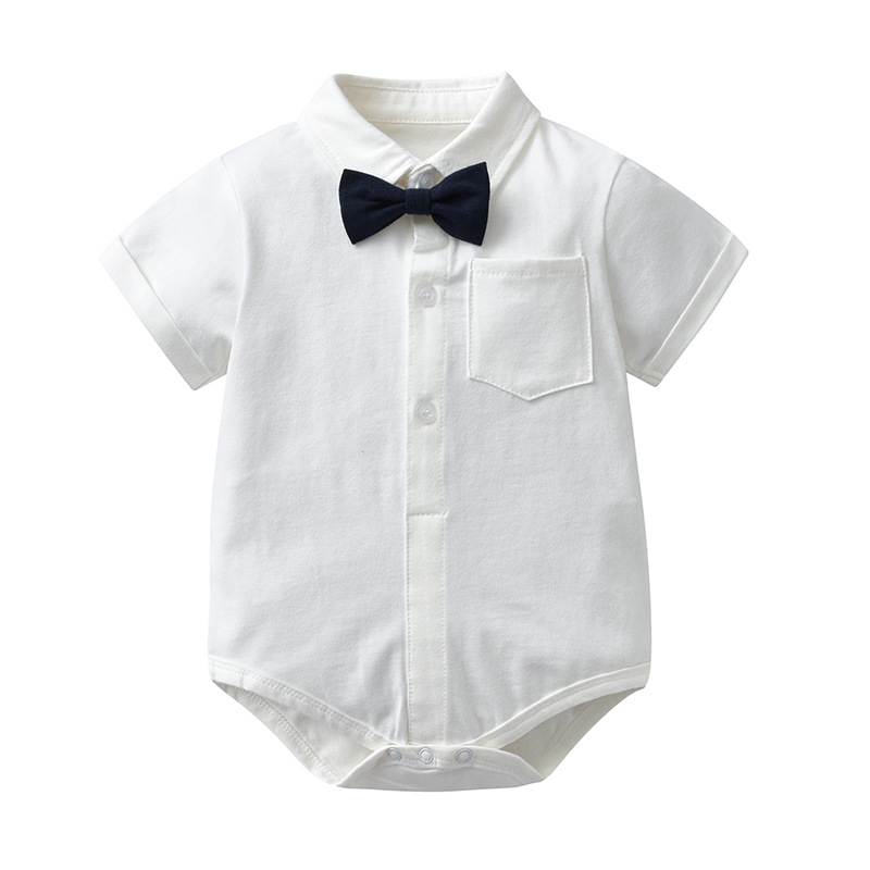 Summer children's bodysuit, shirt, bow tie, dress, special occasion clothing