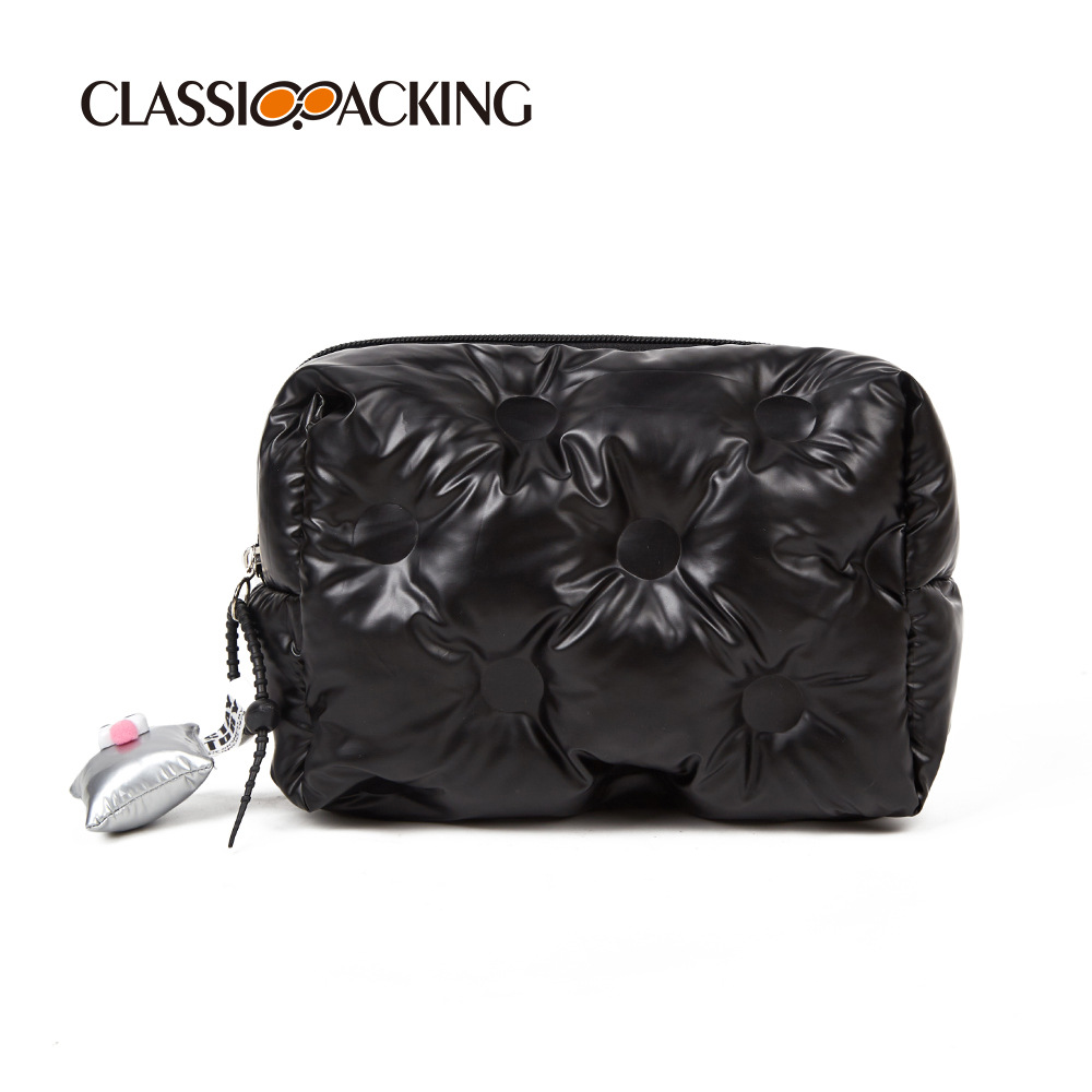 Bolsa de cosméticos simple al por mayor de fábrica Bolsa de almacenamiento de artículos de tocador Lingge de alta calidad Lavado portátil de viaje de gran capacidad