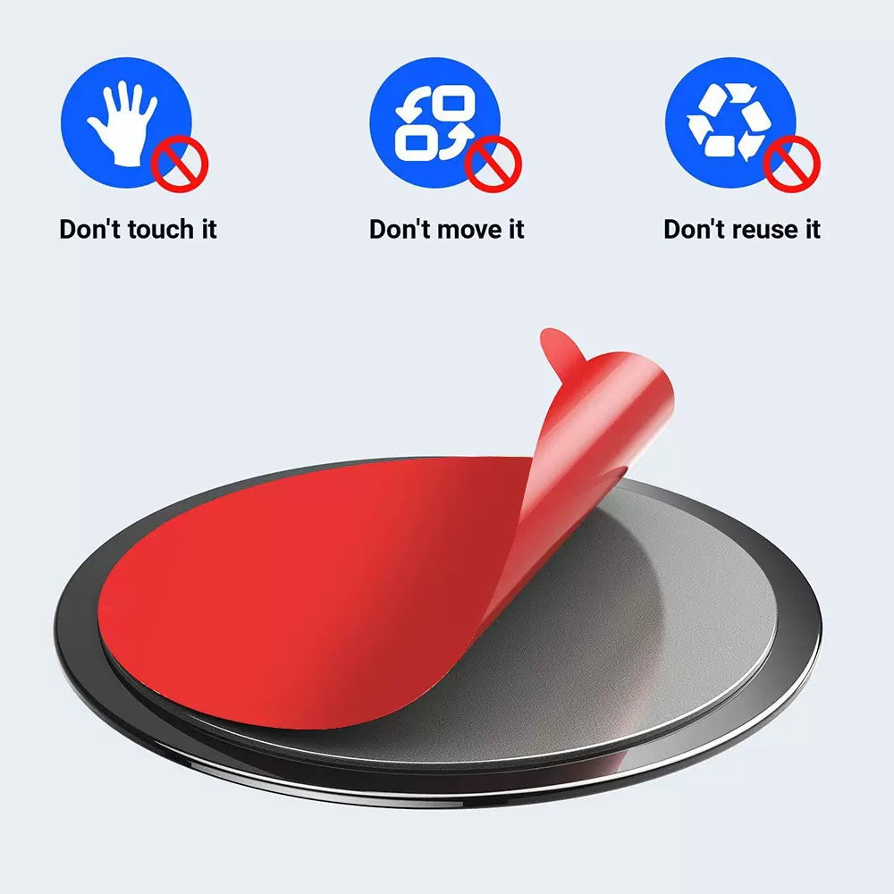 跨境车载手机支架吸盘底座圆盘垫片粘贴耐高温仪表台支架吸盘胶