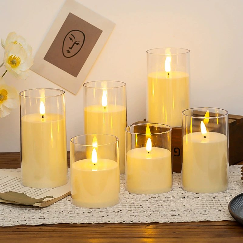 Бездымная цифровая свеча, концертная свеча, украшения, сценарий, убивающая атмосферу, свет, рождественский ночник, свеча с дистанционным управлением