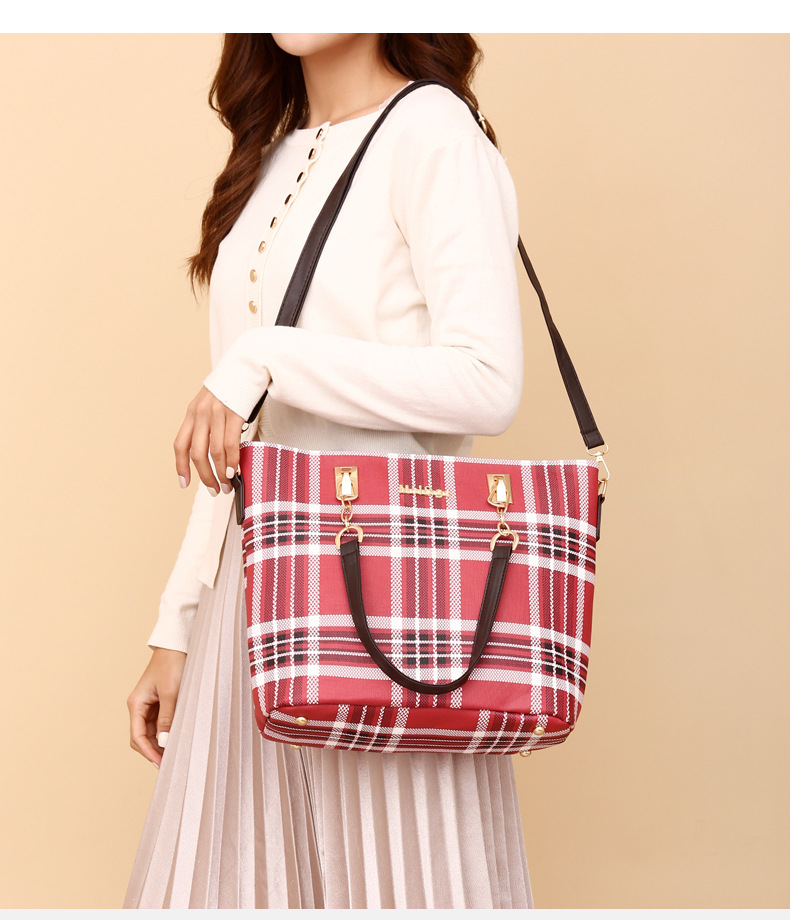 Wholesale of 2024 new styles of European and American retro six-piece single-shoulder bags and hand-carry crossbody bags for foreign trade women's fashion mother-and-child bags undefined