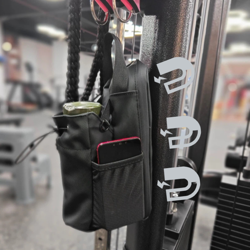 Transfronterizos de fitness bolsa de hervidor de agua de absorción magnética gimnasio deportivo bolsa inclinada almacenar bolso portátil impermeable resistente al desgaste