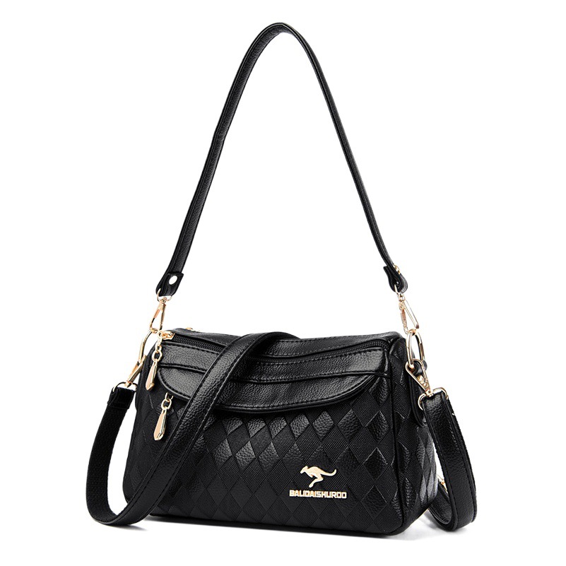 Women's bag 2023 autumn and winter New mom bag simple single-room messenger bag elegant middle-aged women's bag trendy small square bag wholesale