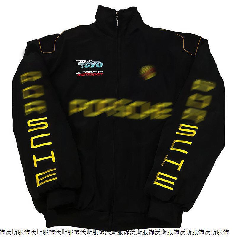 F1 Racing Jacket Embroidered American Motorcycle Retro Casual Jacket Windbreaker Riding Clothing Spring Men's and Women's Styles F1 Racing Jacket Embroidered American Motorcycle Retro Casual Jacket Windbreaker Riding Clothing Spring Men's and Women's Styles