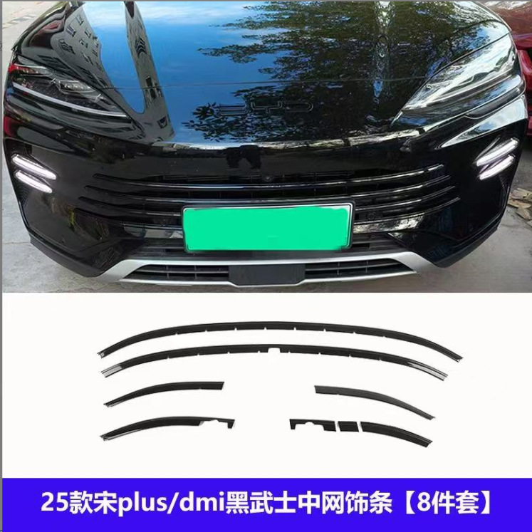 Byd 23-25 Song Plusdmi Black Grille Trim Black Warrior Appearance Bright Black Car Decoration Accessories